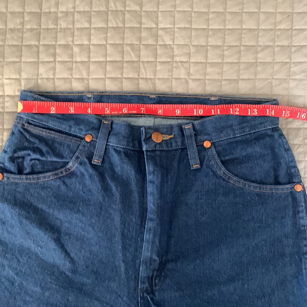 Wrangler cowboy cut jeans leather patch - Picture 8 of 10